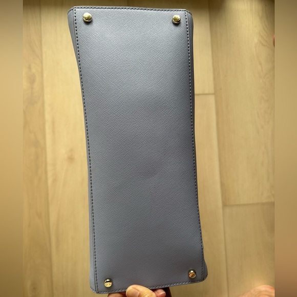 Kate Spade Cameron Satchel Crossbody Purple Blue Cream - Picture 11 of 14